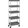 Trolleys-vidaXL - Keukentrolley - Grijs - IJzer