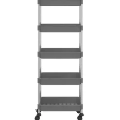Trolleys-vidaXL - Keukentrolley - Grijs - IJzer