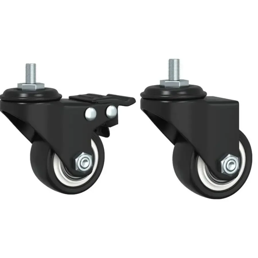 Trolleys-vidaXL - Keukentrolley - Zwart - Bewerkt hout