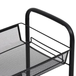Trolleys-vidaXL - Keukentrolley - Zwart - IJzer - 46 x 26 x 85 cm