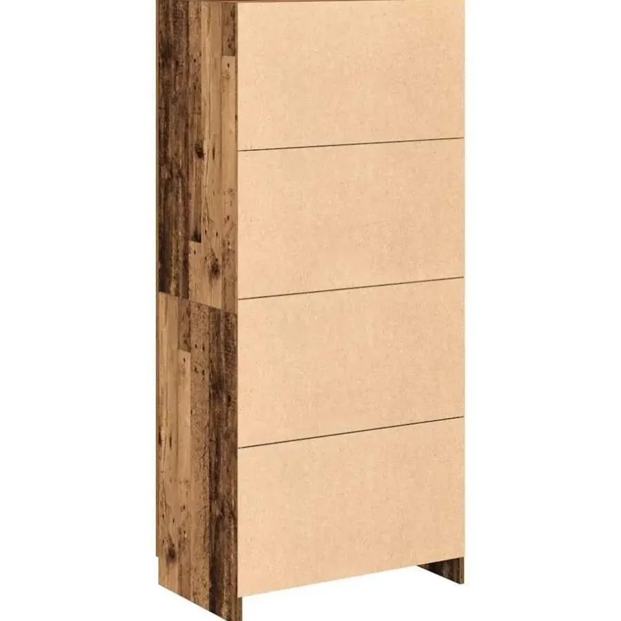 vidaXL - Kledingkast - Bruin - Bewerkt hout