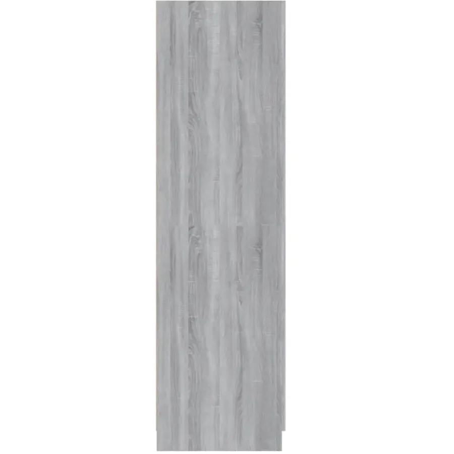 vidaXL - Kledingkast - Grijs - Bewerkt hout