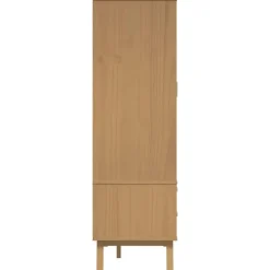 Kledingkasten|Kledingkasten-vidaXL - Kledingkast OLDEN met 2 lades - Grenenhout - Bruin - 76.5x53x172 cm