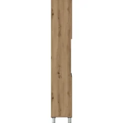 Hoge Kasten-vidaXL - Kolomkast met 2 deuren 2 vakken - Artisan eiken - Hout - 30x30x179 cm