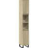 vidaXL - Kolomkast met 2 deuren 2 vakken - Sonoma eiken - Hout - 30x30x190 cm