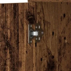 Hoge Kasten-vidaXL - Kolomkast met 2 deuren 2 vakken - Zwart eiken - Hout - 30x30x183.5 cm