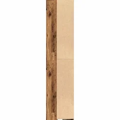 Hoge Kasten-vidaXL - Kolomkast met 2 deuren 2 vakken - Zwart eiken - Hout - 30x30x183.5 cm