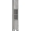 vidaXL - Kolomkast met 2 deuren - Grijs sonoma eiken - Hout - 30x30x190 cm