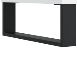 vidaXL - Kolomkast met 2 deuren 2 vakken - Wit - Hout en ijzer - 30x30x190 cm