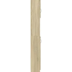 vidaXL - Kolomkast met 2 deuren 2 vakken - Sonoma eiken - Hout - 32x25.5x190 cm