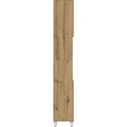 vidaXL - Kolomkast met 2 deuren 2 vakken - Artisan eiken - Hout - 30x30x190 cm