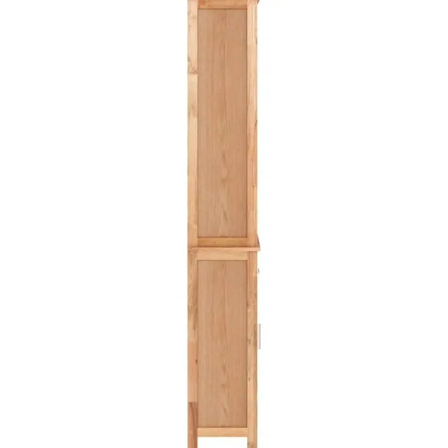 vidaXL - Kolomkast met 1 lade 3 vakken - Massief walnotenhout - 42x29x182 cm