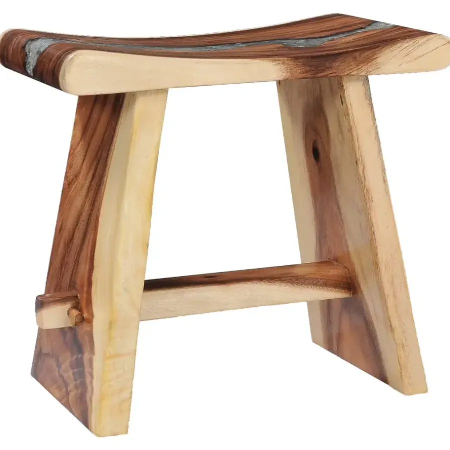 vidaXL - Kruk - Multikleur - Hout