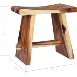 vidaXL - Kruk - Multikleur - Hout