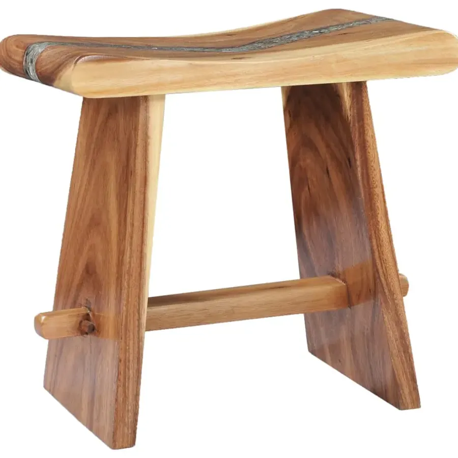 vidaXL - Kruk - Multikleur - Hout
