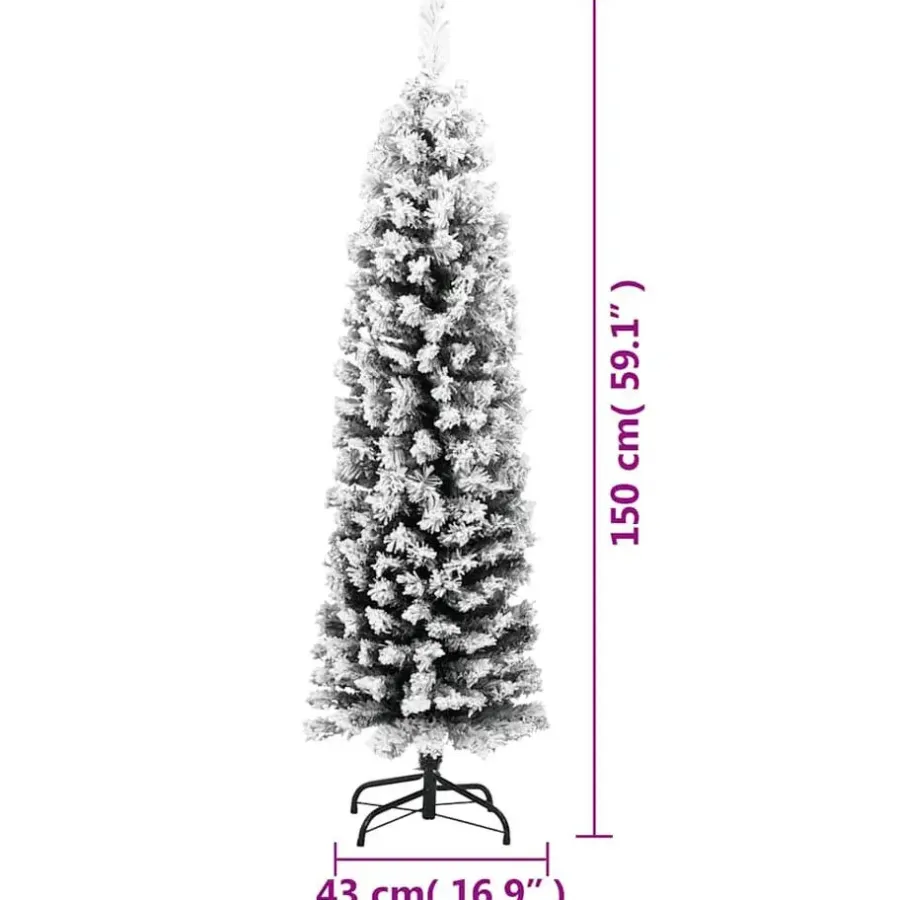 Kerstbomen-vidaXL - Kunstboom - Groen - 150 cm