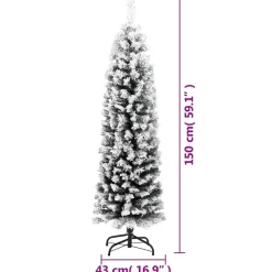 Kerstbomen-vidaXL - Kunstboom - Groen - 150 cm