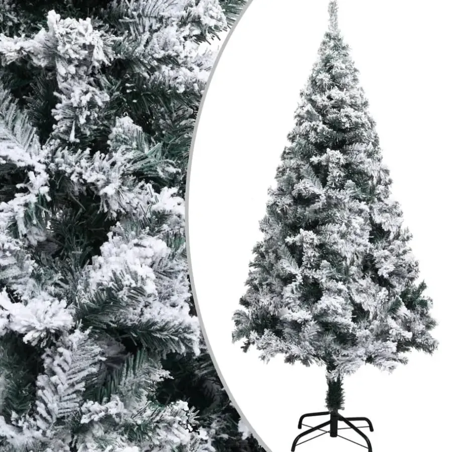 Kerstbomen-vidaXL - Kunstboom - Groen - 150 x 95 cm