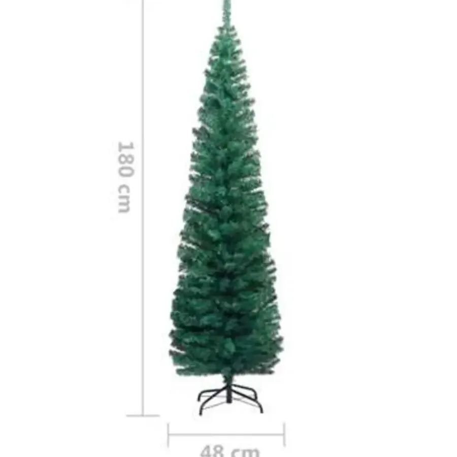 Kerstbomen-vidaXL - Kunstboom - Groen - 180 cm