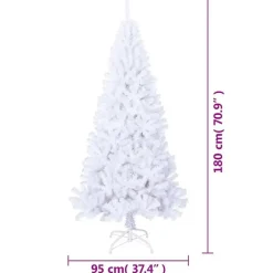 Kerstbomen-vidaXL - Kunstboom - Wit