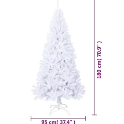 Kerstbomen-vidaXL - Kunstboom - Wit