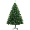 Kerstbomen-vidaXL - Kunstkerstboom - Groen - 210 cm