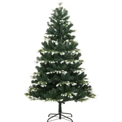 Kerstbomen-vidaXL - Kunstkerstboom - Groen - 210 cm