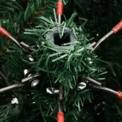 Kerstbomen-vidaXL - Kunstkerstboom - Groen - 210 cm