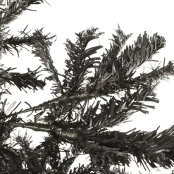 Kerstbomen-vidaXL - Kunstkerstboom met 486 tips en staal standaard 240 cm - Zwart - PVC