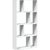 Boekenkasten|Boekenkasten-vidaXL - 4-laags Boekenkast voor woonkamers - Wit - Hout - 60x20x120 cm