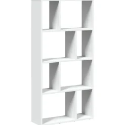 Boekenkasten|Boekenkasten-vidaXL - 4-laags Boekenkast voor woonkamers - Wit - Hout - 60x20x120 cm