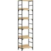 Boekenkasten|Boekenkasten-vidaXL - 5-laags Boekenkast - Sonoma eiken - Bewerkt hout - 50x33x188.5 cm