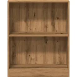 vidaXL - 2-laags kleine Boekenkast - Artisanaal eiken - Hout - 60x24x76 cm