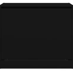 vidaXL - 3-laags Schoenenkast met 1 klep - Zwart - Bewerkt hout - 80x42x69 cm