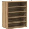 vidaXL - 5-laags Schoenenkast 10 paar - Artisana eiken - 60x35x70 cm