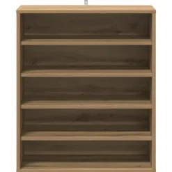 vidaXL - 5-laags Schoenenkast 10 paar - Artisana eiken - 60x35x70 cm