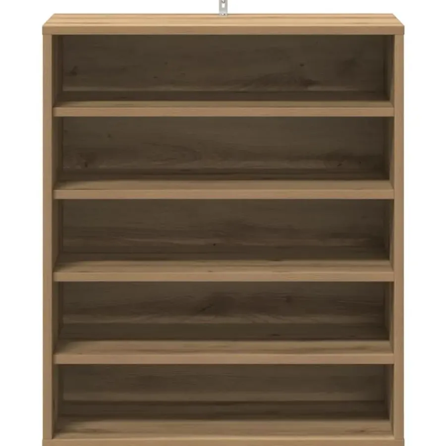 vidaXL - 5-laags Schoenenkast 10 paar - Artisana eiken - 60x35x70 cm