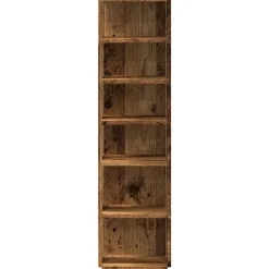 Schoenenkasten-vidaXL - 6-laags Schoenenkast 6 paar - Oud hout - 28x27x102 cm