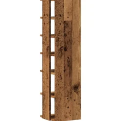 Schoenenkasten-vidaXL - 6-laags Schoenenkast 6 paar - Oud hout - 28x27x102 cm