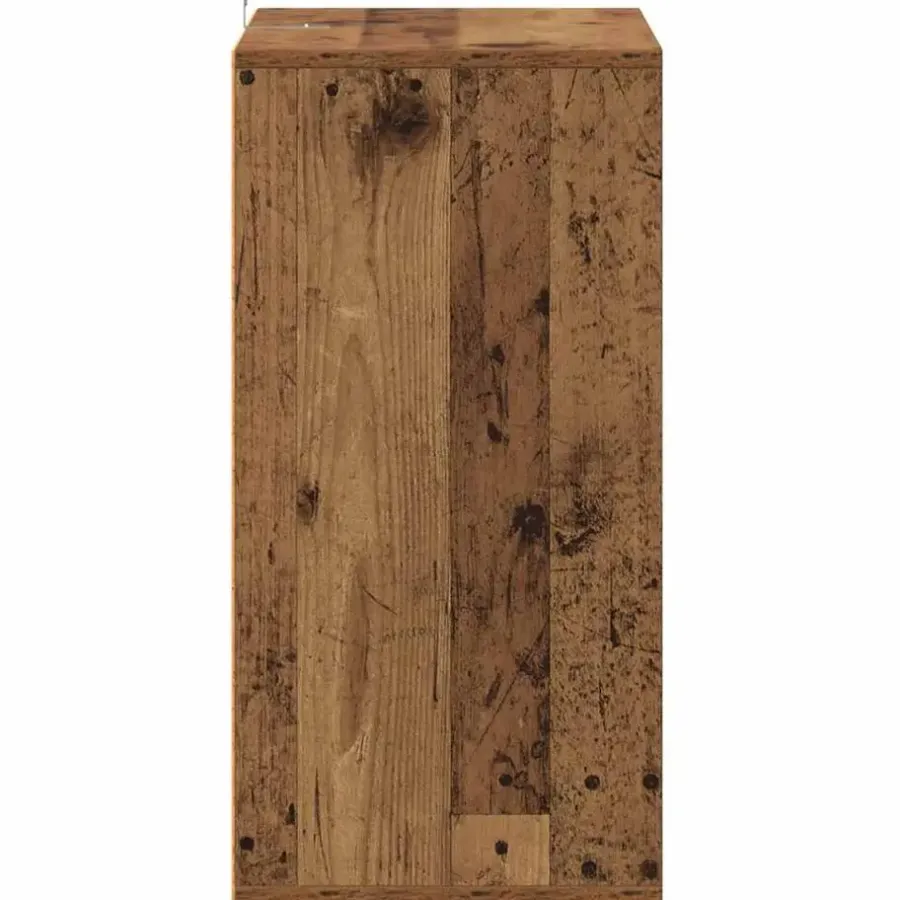 Schoenenkasten-vidaXL - 5-laags Schoenenkast 10 paar - Oud hout - 60x35x70 cm
