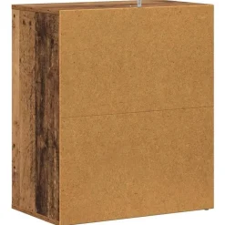 Schoenenkasten-vidaXL - 5-laags Schoenenkast 10 paar - Oud hout - 60x35x70 cm