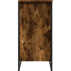 Schoenenkasten-vidaXL - 4-laags Schoenenkast 12 paar - Gerookt eiken - Hout - 80x38x78 cm