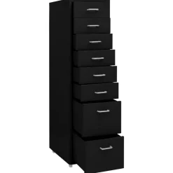 vidaXL - Ladeblok - Zwart - Metaal