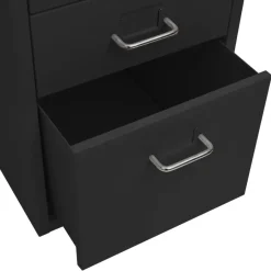 vidaXL - Ladeblok - Zwart - Metaal