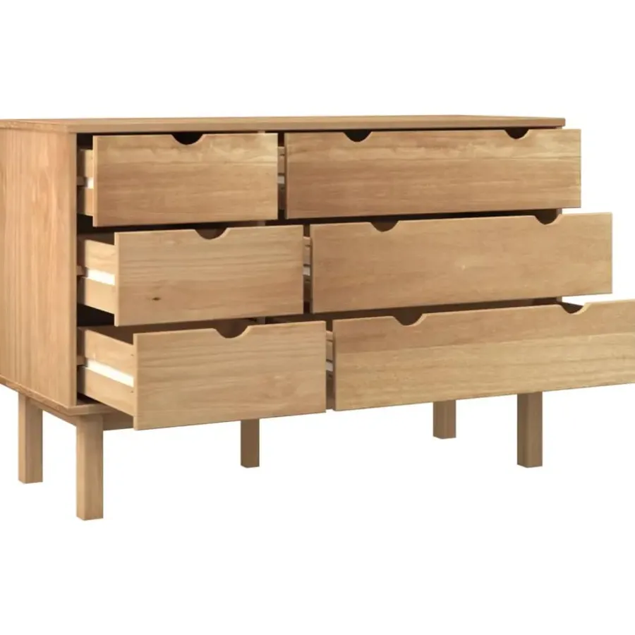 Ladekasten|Ladekasten-vidaXL - Ladekast - Bruin - Grenenhout