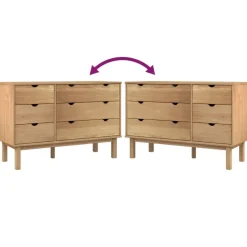 Ladekasten|Ladekasten-vidaXL - Ladekast - Bruin - Grenenhout