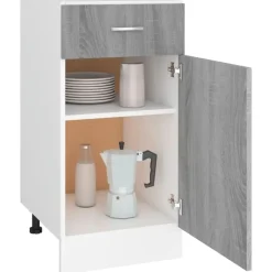 Wandkasten-vidaXL - Ladekast - Bruin - Bewerkt hout