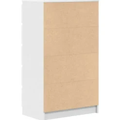 Ladekasten|Ladekasten-vidaXL - Ladekast - Wit - Bewerkt hout