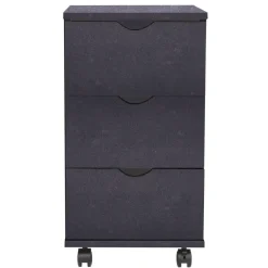 Ladeblokken-vidaXL - Ladekast - Zwart - Bewerkt hout