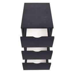 Ladeblokken-vidaXL - Ladekast - Zwart - Bewerkt hout